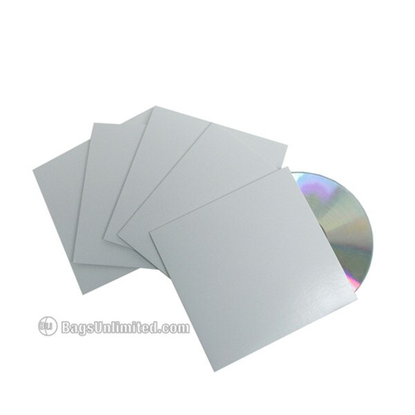 WHITE Cardboard CD Jacket. 4-15/16